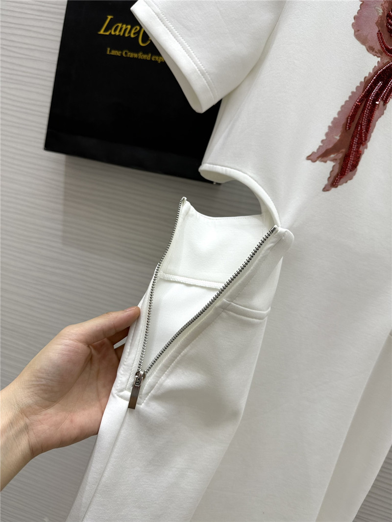M1um1u bow waist short sleeve dress replica d&g clothing
