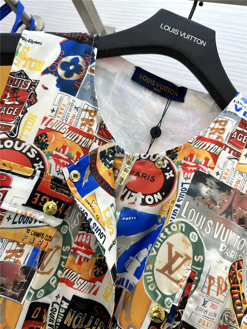 l0vis Vvtt0n lv printed drawstring dress replica clothes