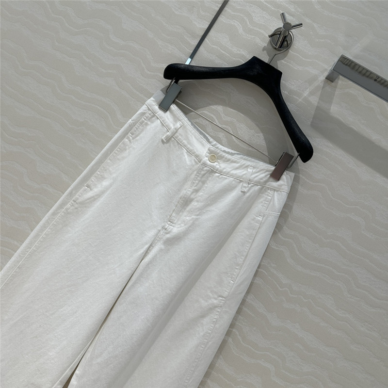 The R0w denim cotton straight pants replica d&g clothing