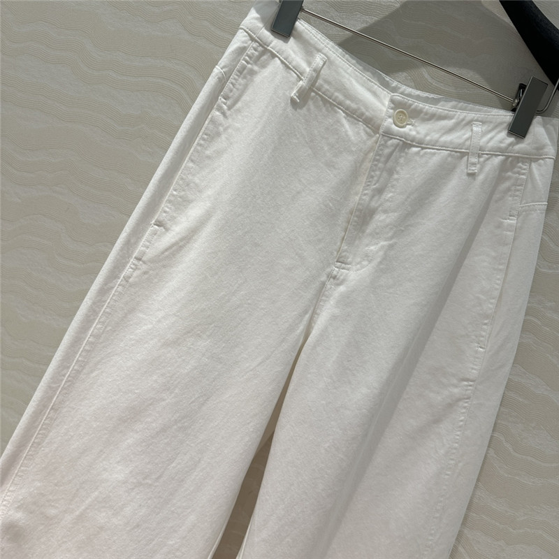 The R0w denim cotton straight pants replica d&g clothing