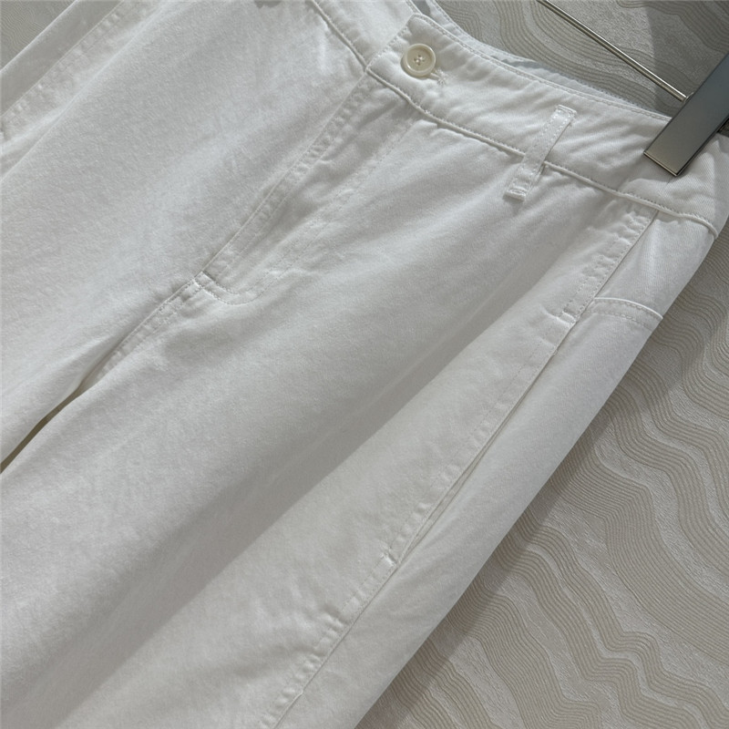 The R0w denim cotton straight pants replica d&g clothing