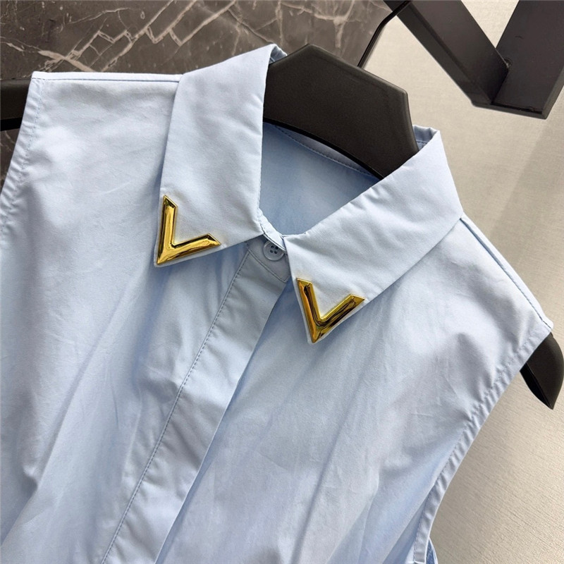 Va1e*ntin0 3d flower decoration lapel dress replica clothes