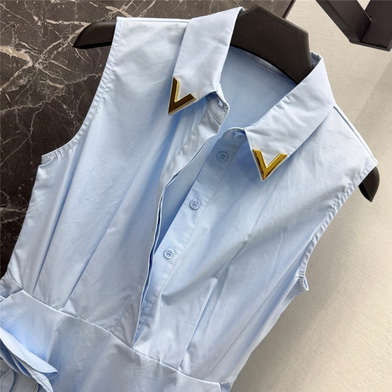 Va1e*ntin0 3d flower decoration lapel dress replica clothes