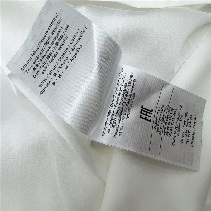 Va1e*ntin0 waist bow shirt dress replica clothes