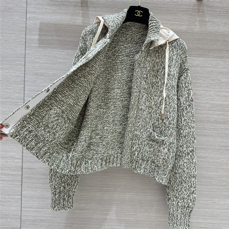 Moncler floral knitted jacket replica clothing sites