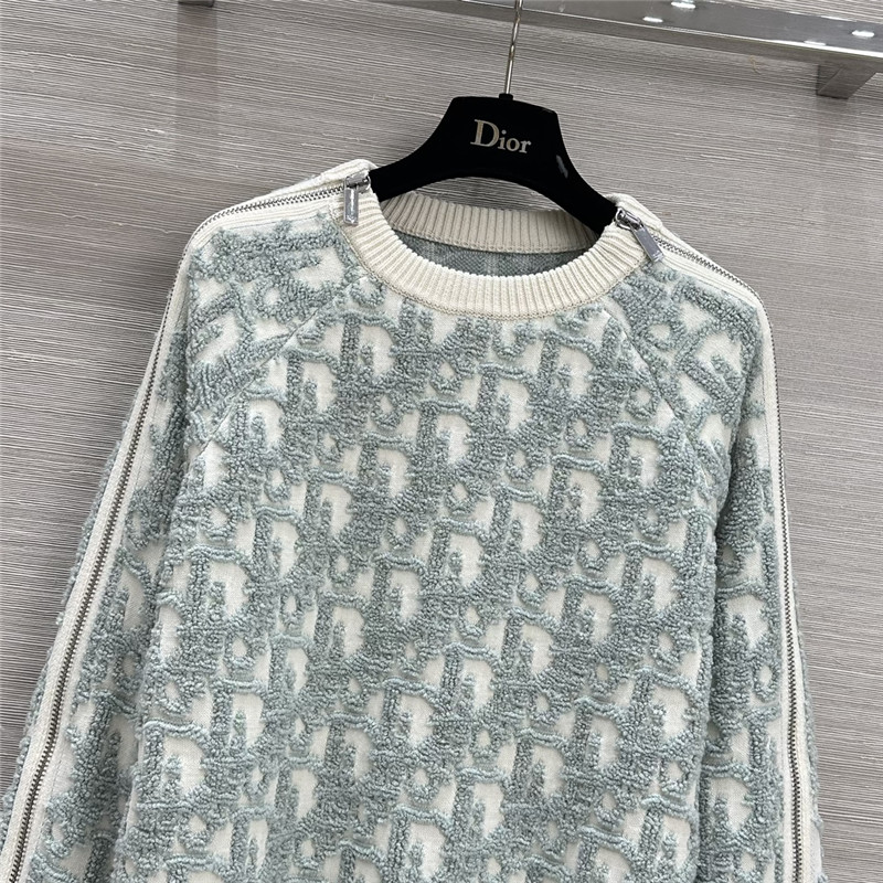 D10r monogram three-dimensional jacquard sweater replica clothes