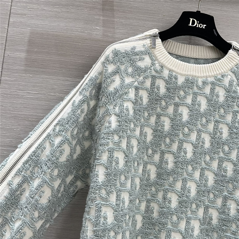 D10r monogram three-dimensional jacquard sweater replica clothes