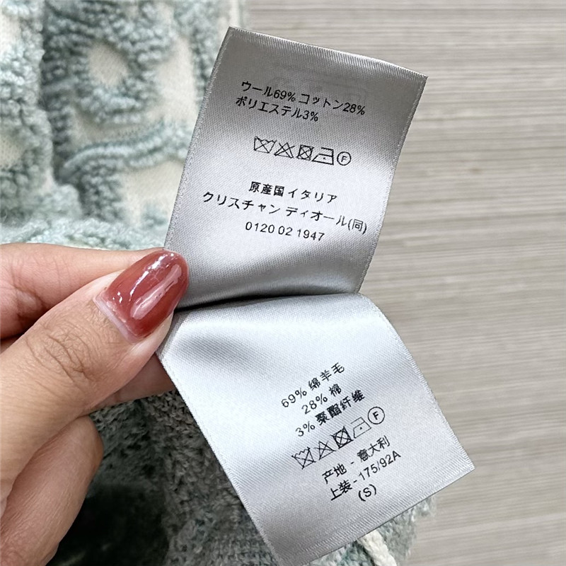 D10r monogram three-dimensional jacquard sweater replica clothes