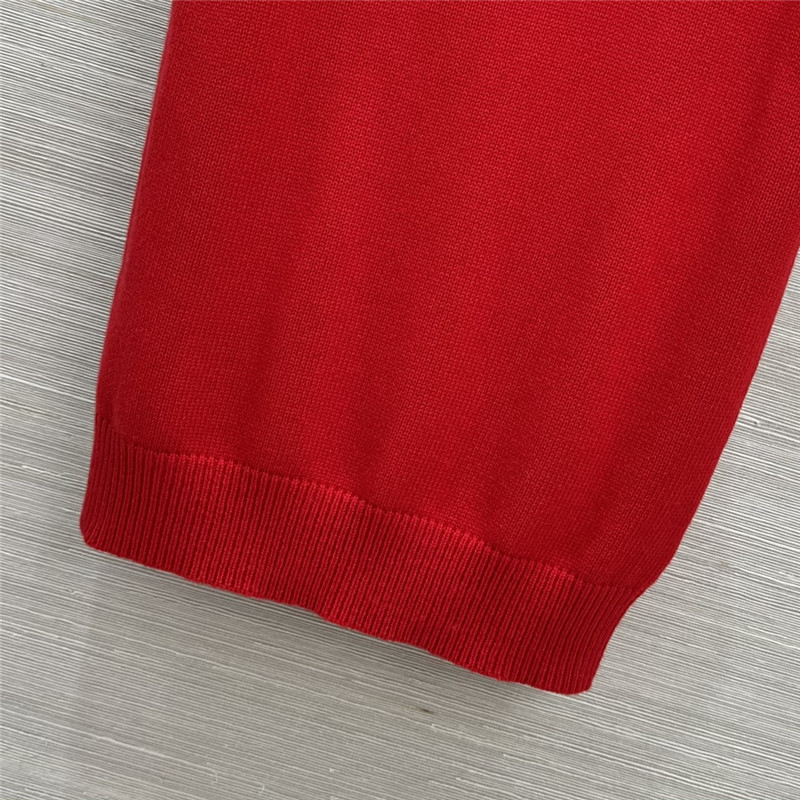 D10r red cashmere knitted vest replica clothes