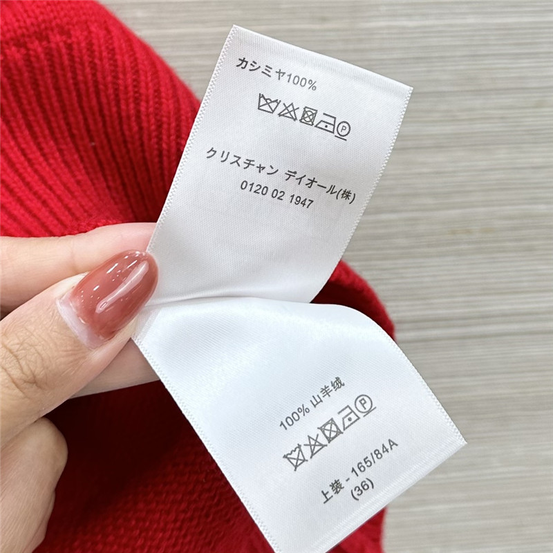 D10r red cashmere knitted vest replica clothes