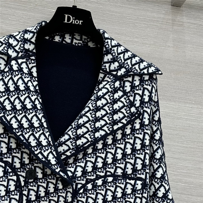 D10r double breasted knitted jacket replica d&g clothing