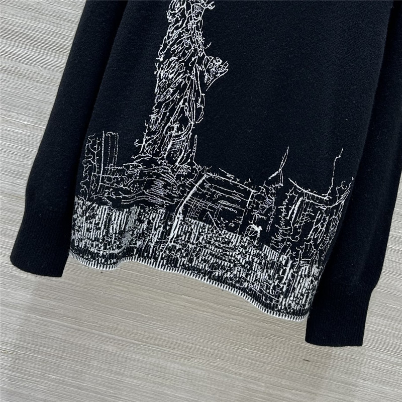D10r embroidered cashmere sweater replica clothes