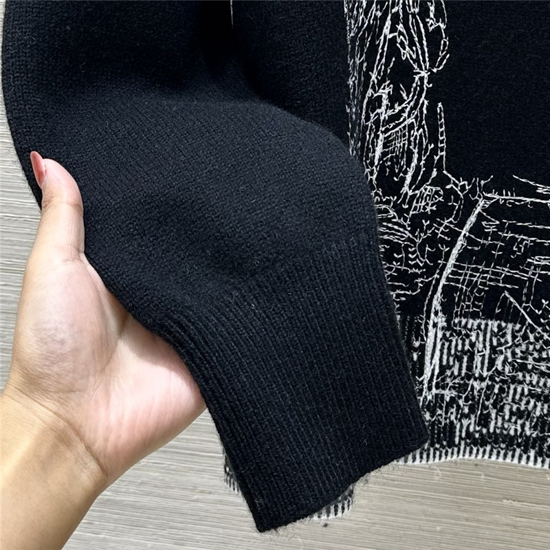 D10r embroidered cashmere sweater replica clothes