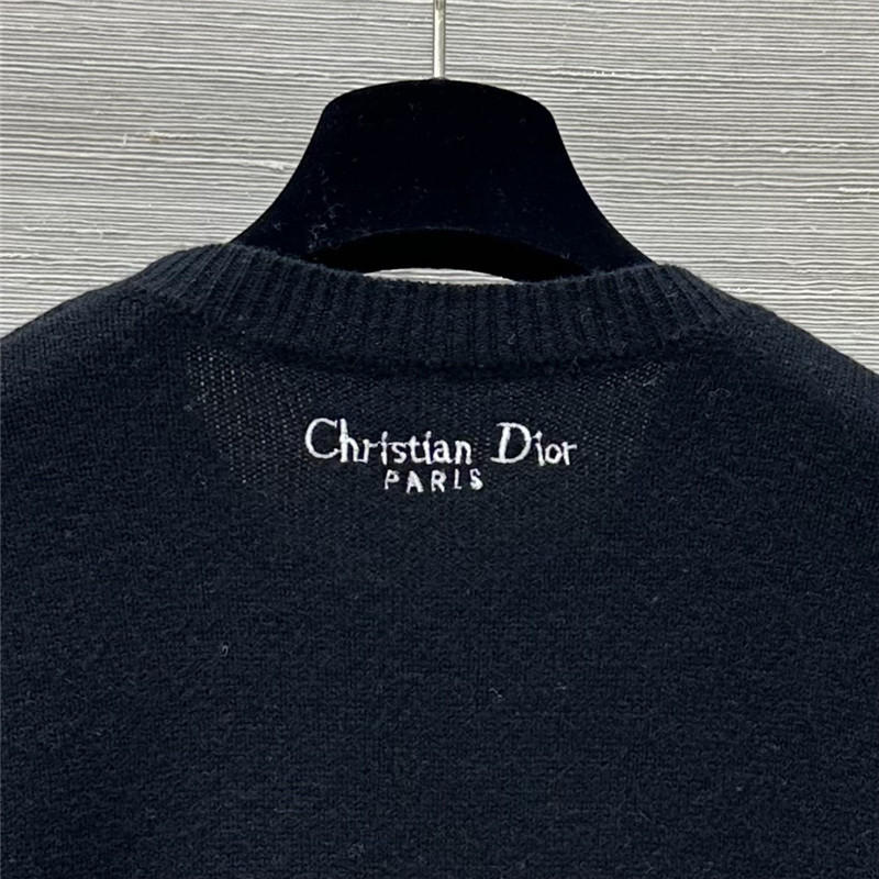 D10r embroidered cashmere sweater replica clothes