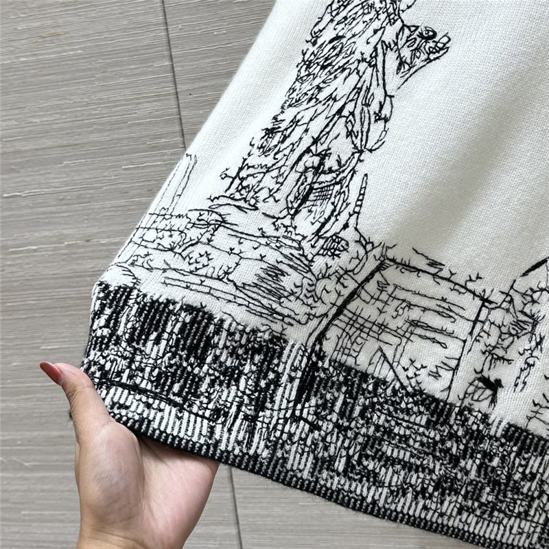 D10r embroidered cashmere sweater replica clothes