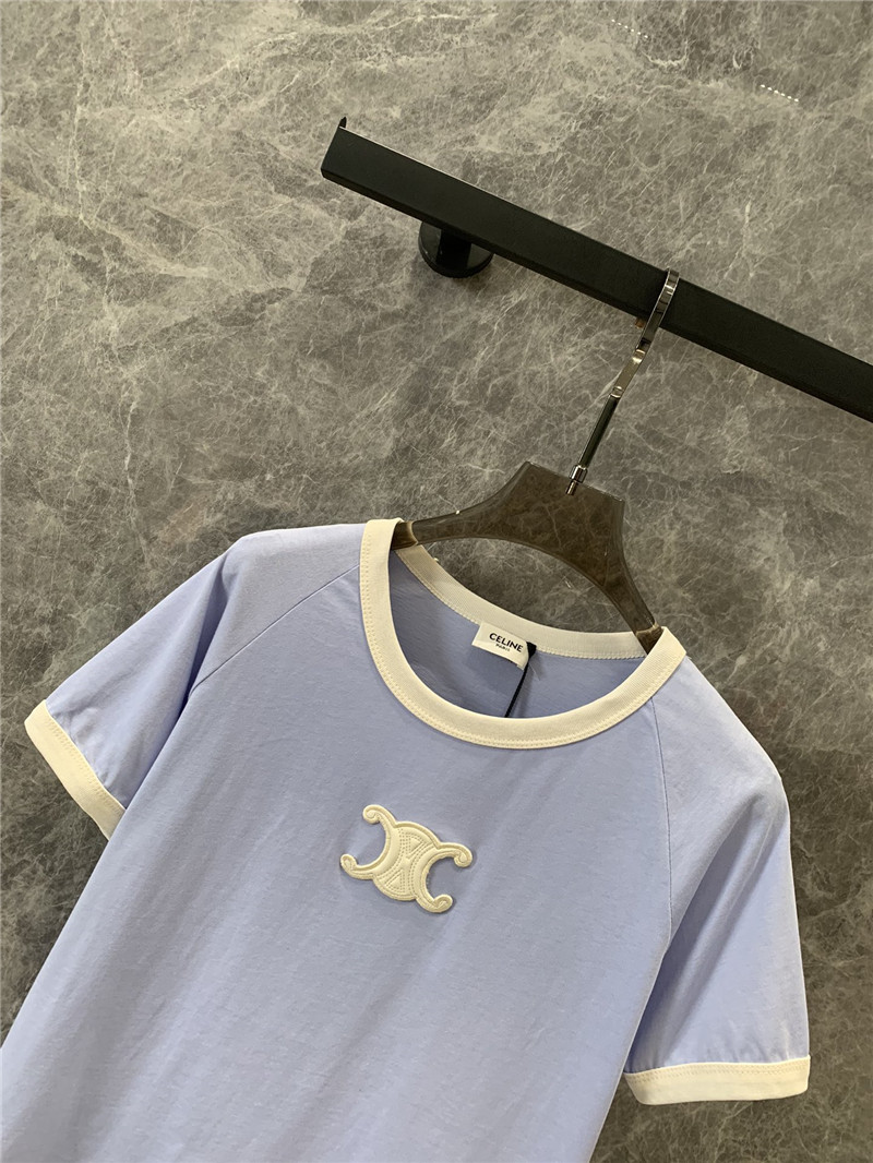 Ce1i*e round neck short sleeve t-shirt replica designer clothes