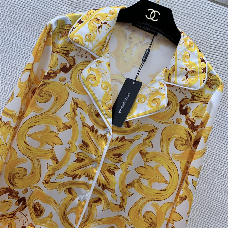 Dolce & Gabbana d&g pajama style home wear set replicas clothes