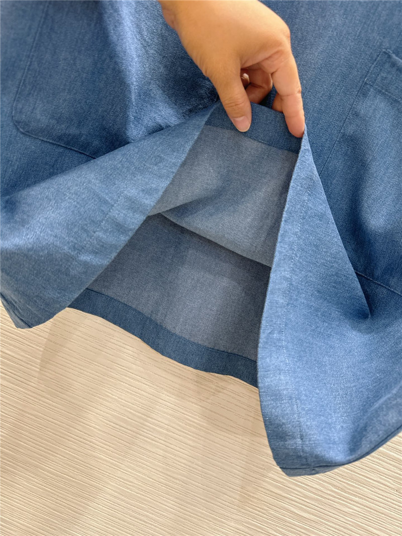 Va1e*ntin0 3d petal denim dress replica clothing sites