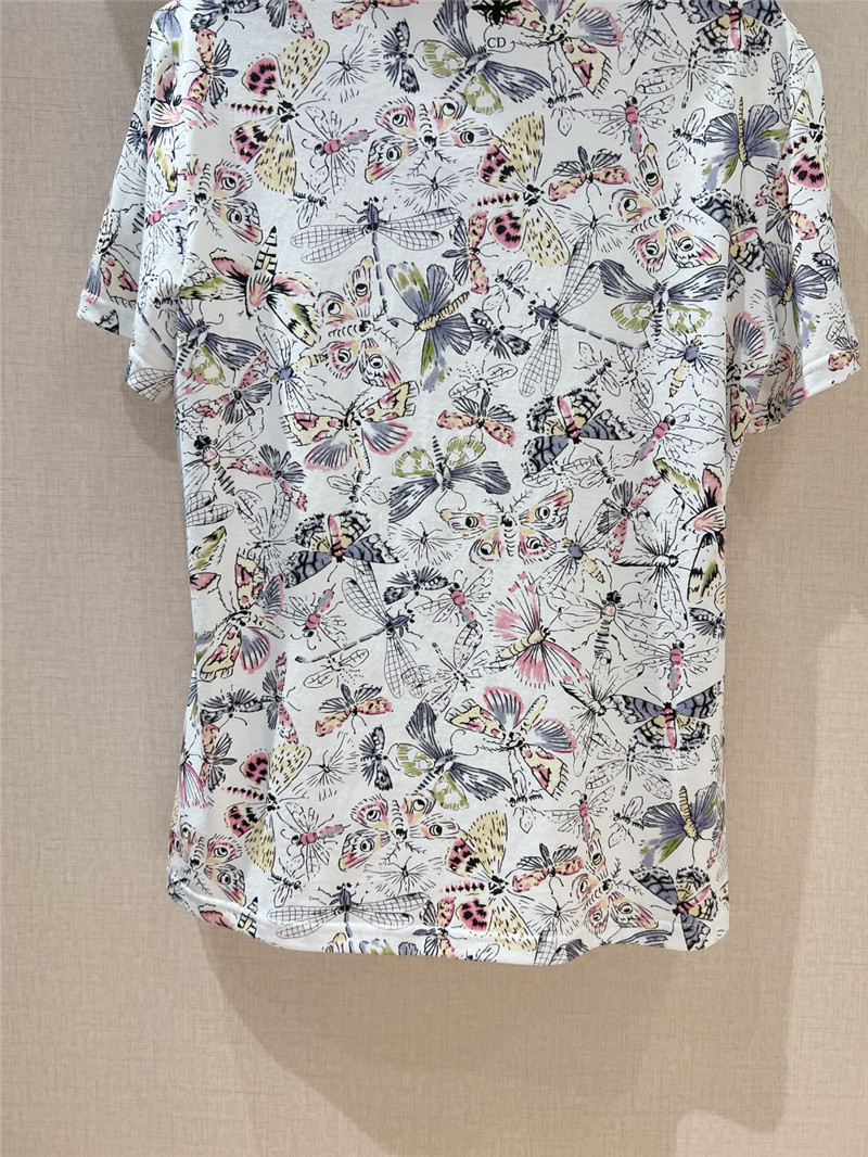 D10r printed round neck short sleeve top replica d&g clothing