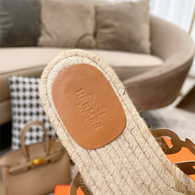 H**me5 ancone beige nappa leather espadrilles