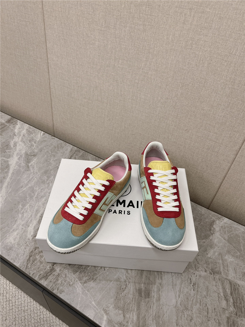 Balmain Multicolor Lace-Up Sneakers