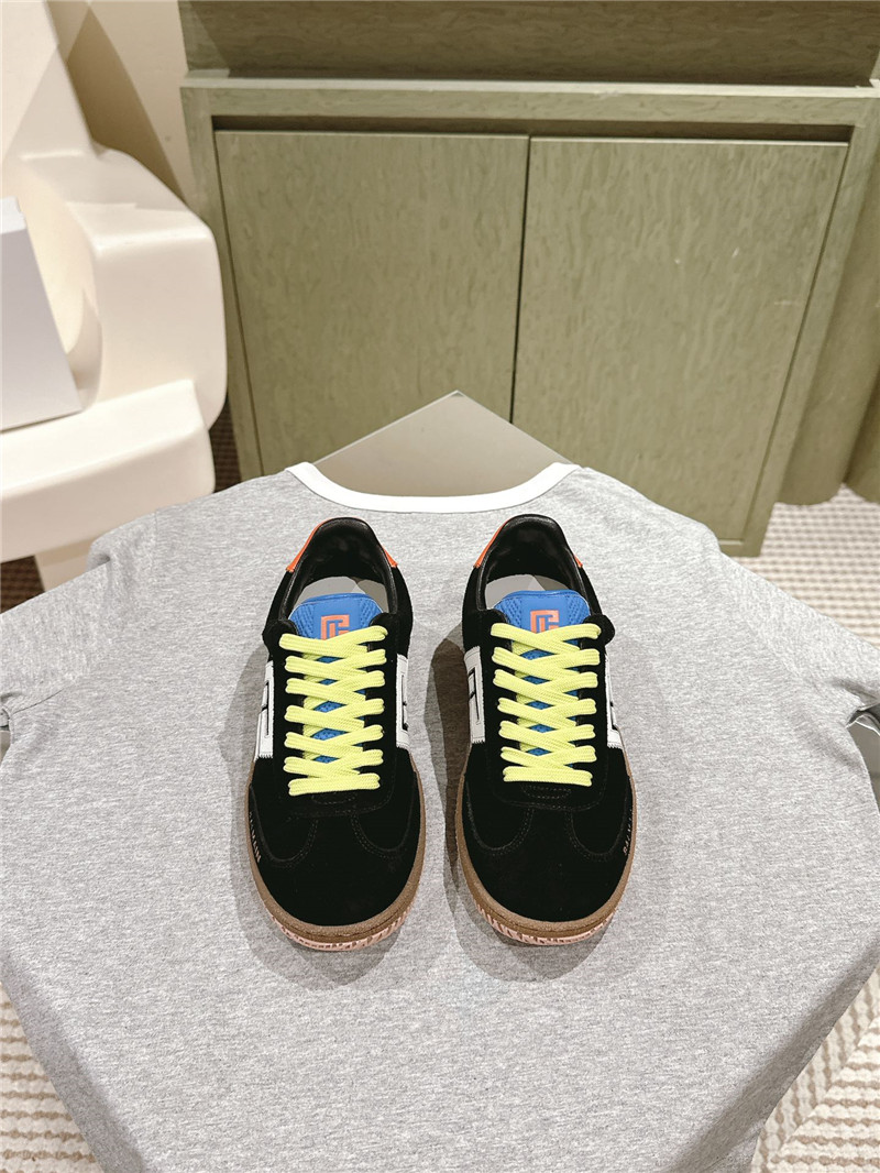 Balmain Black Low-top Lace-up Sneakers