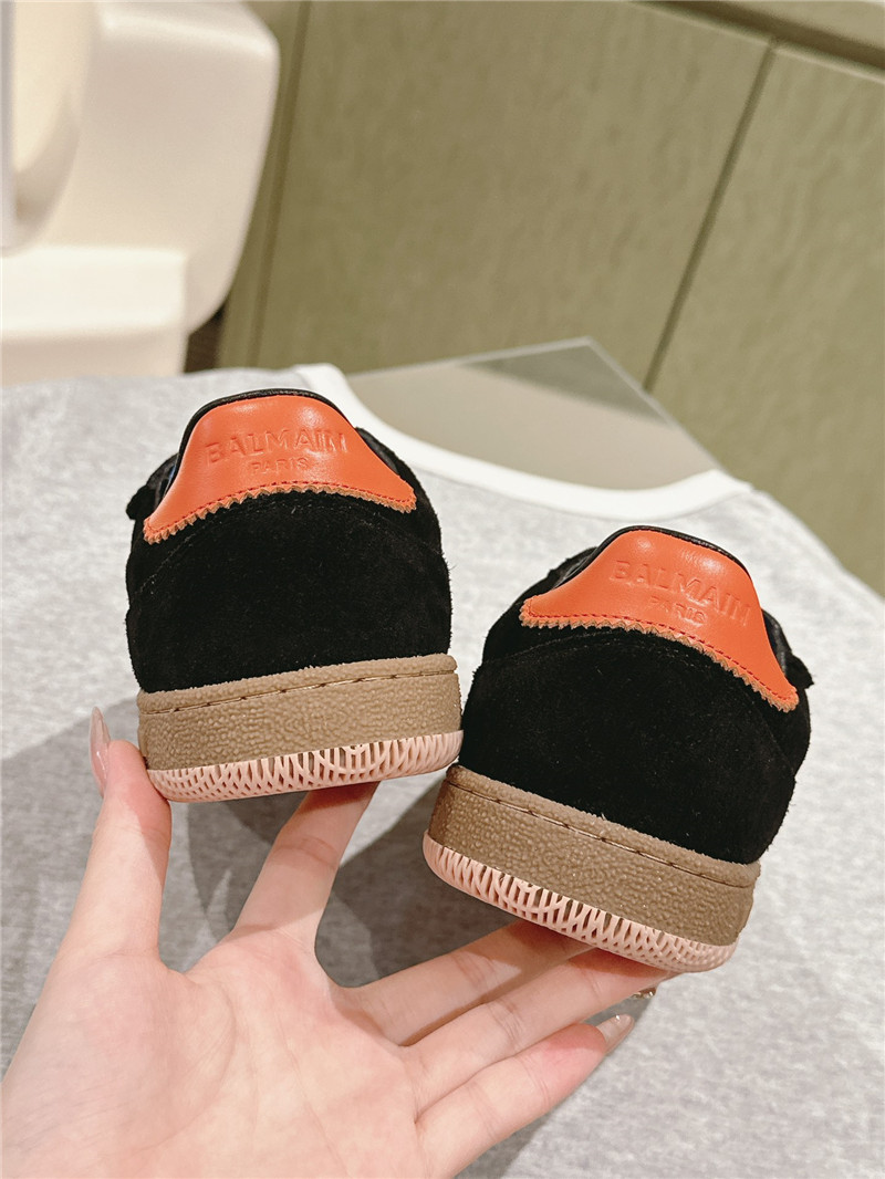 Balmain Black Low-top Lace-up Sneakers