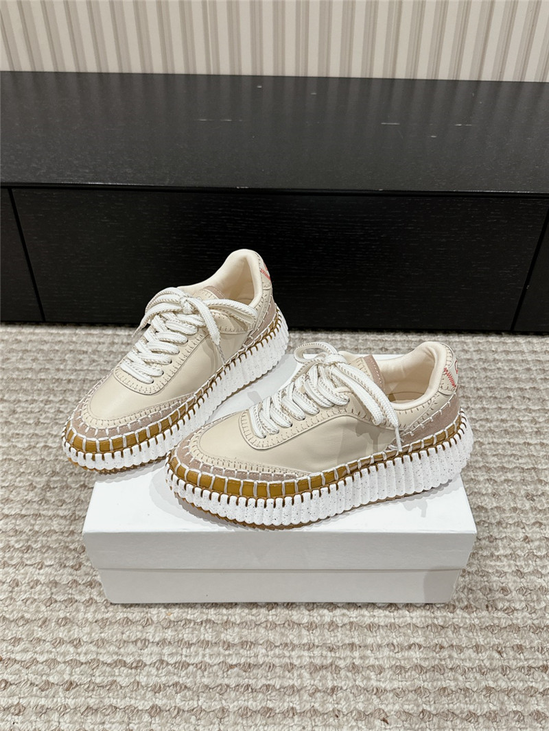 Chloé Nama Woven Platform Sneakers