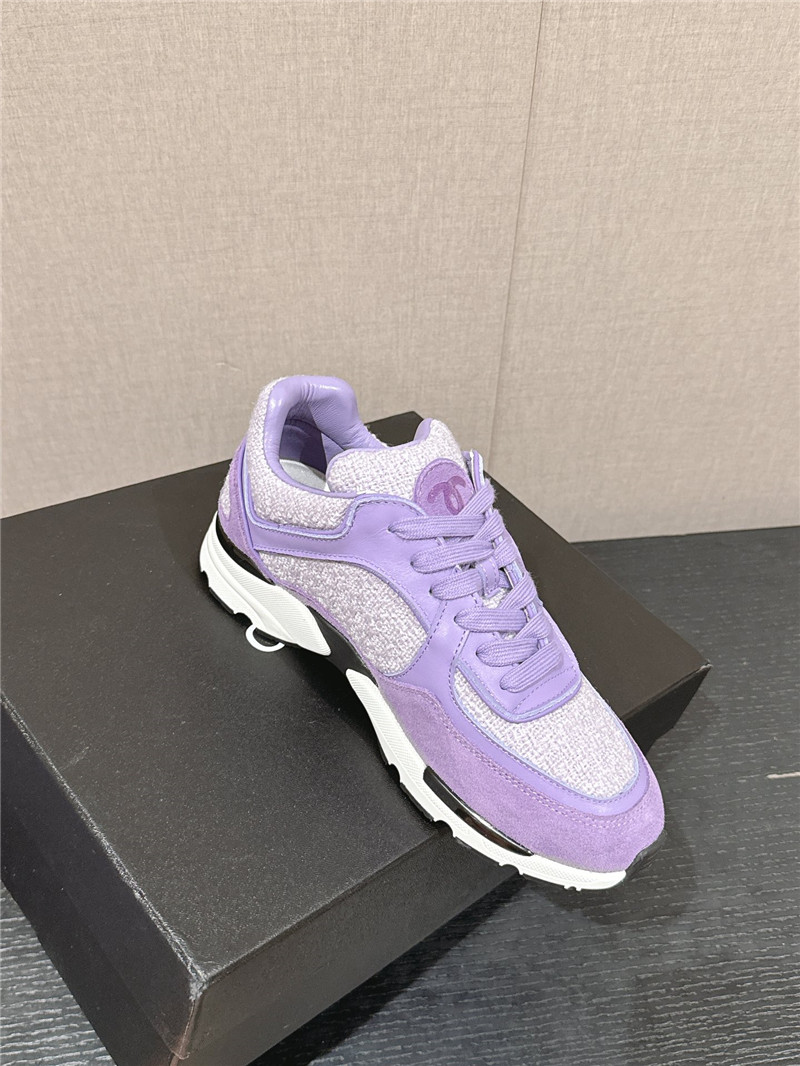 Ch**el purple logo sneakers
