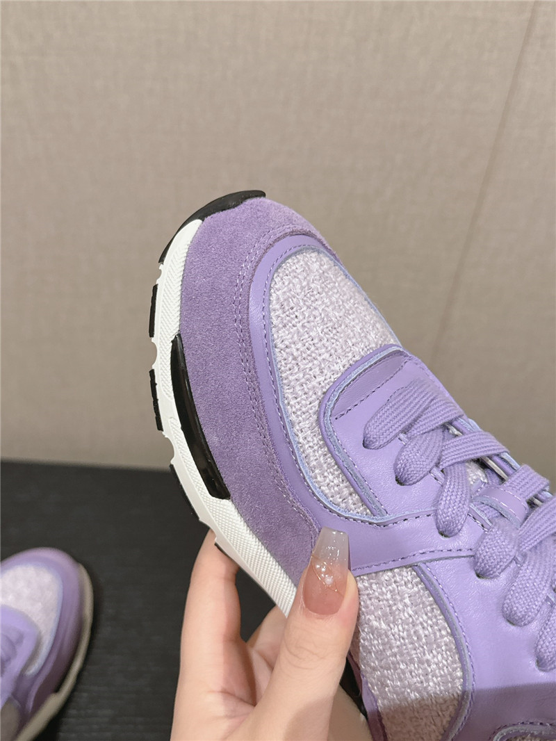 Ch**el purple logo sneakers
