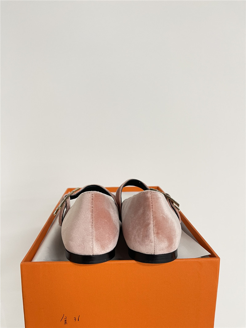 H**me5 jane ballet flats in bruyère velvet