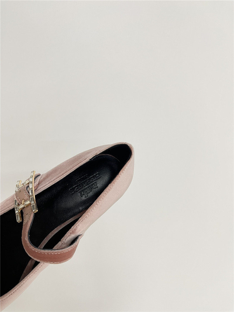 H**me5 jane ballet flats in bruyère velvet