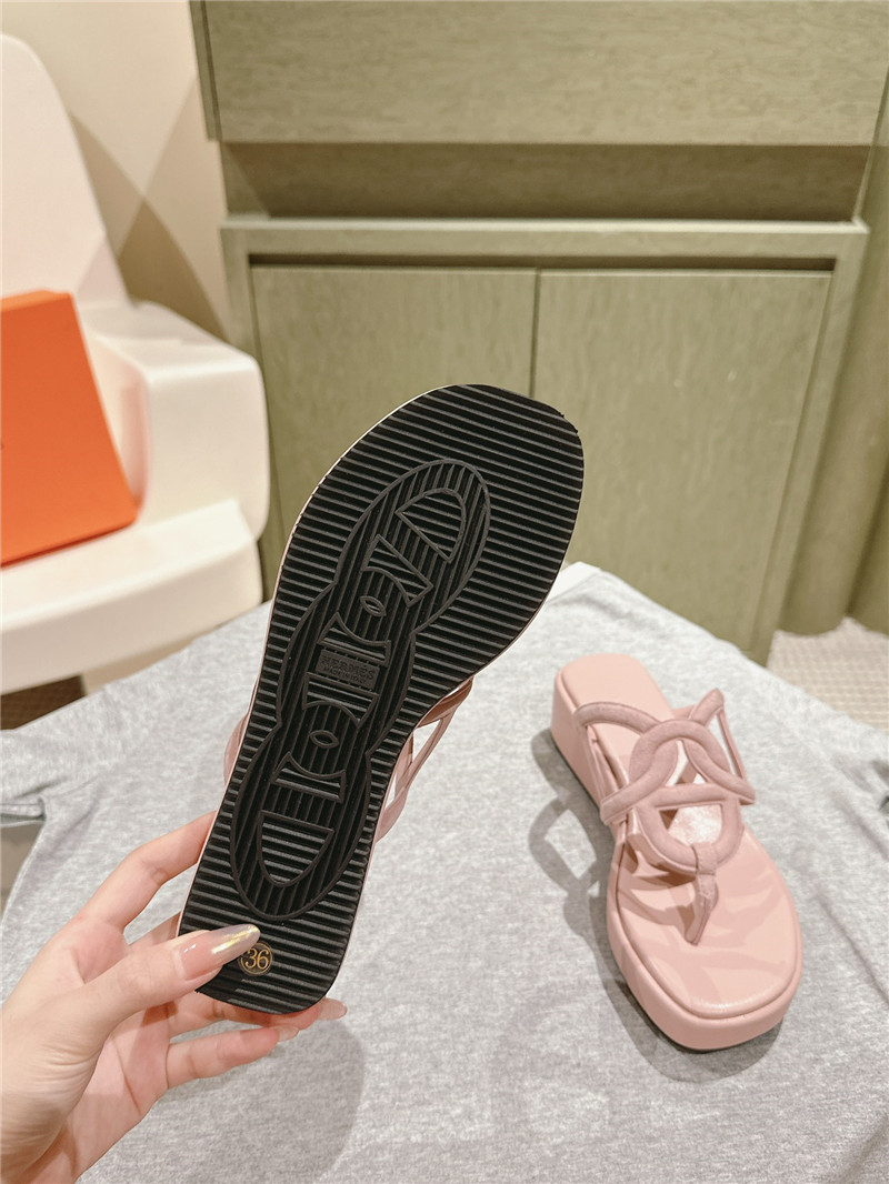 H**me5 gipsy sandal pink goatskin