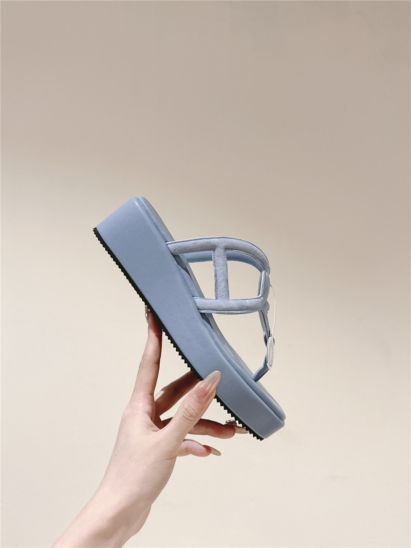 H**me5 gipsy sandal blue goatskin