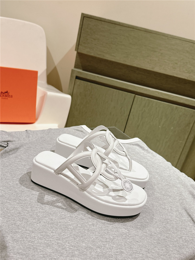 H**me5 gipsy sandal white goatskin