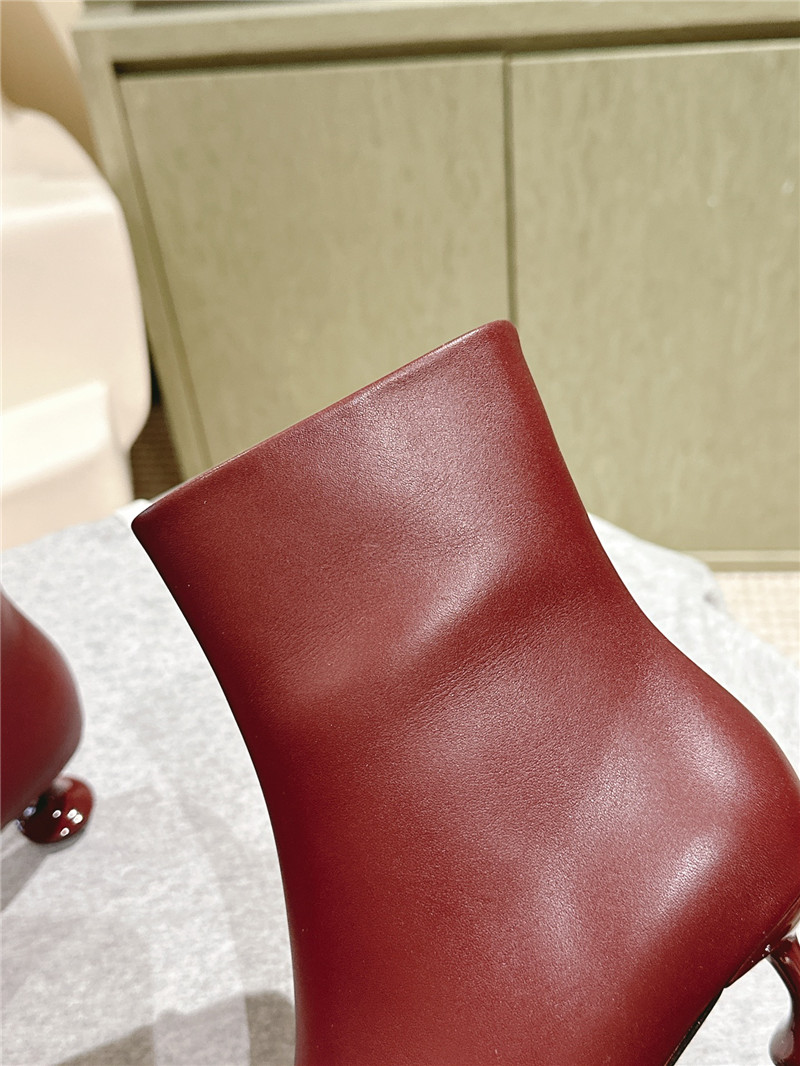 L0ew* toy ankle boots in burgundy