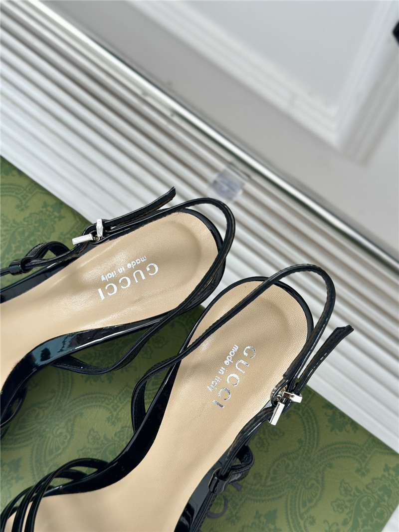 Gvc*1 strappy slingback pump 65mm black leather