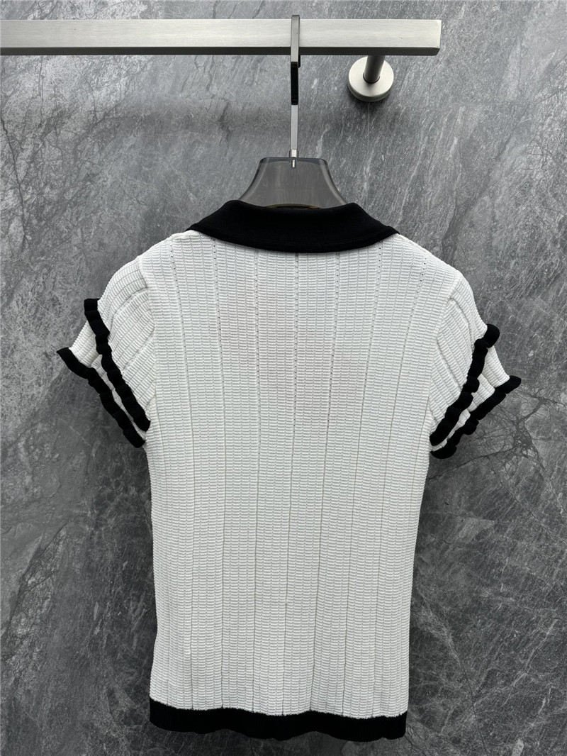 M1um1u polo short-sleeved knit top replica d&g clothing