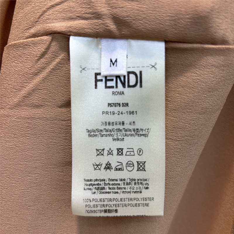 F**di ribbon polka dot slit dress replica clothing sites