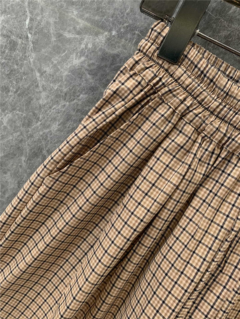 M1um1u elastic waist wide leg casual pants replica d&g clothing