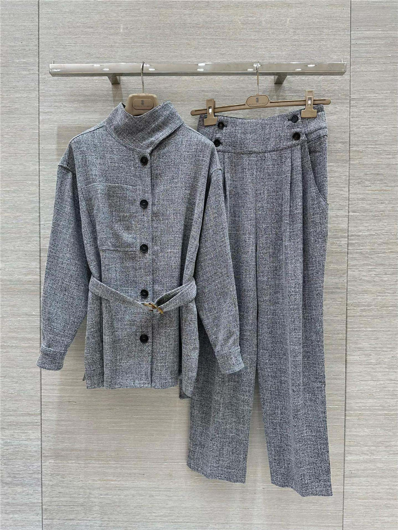 L0r0 P1ana linen blend tapered trousers replica clothing sites