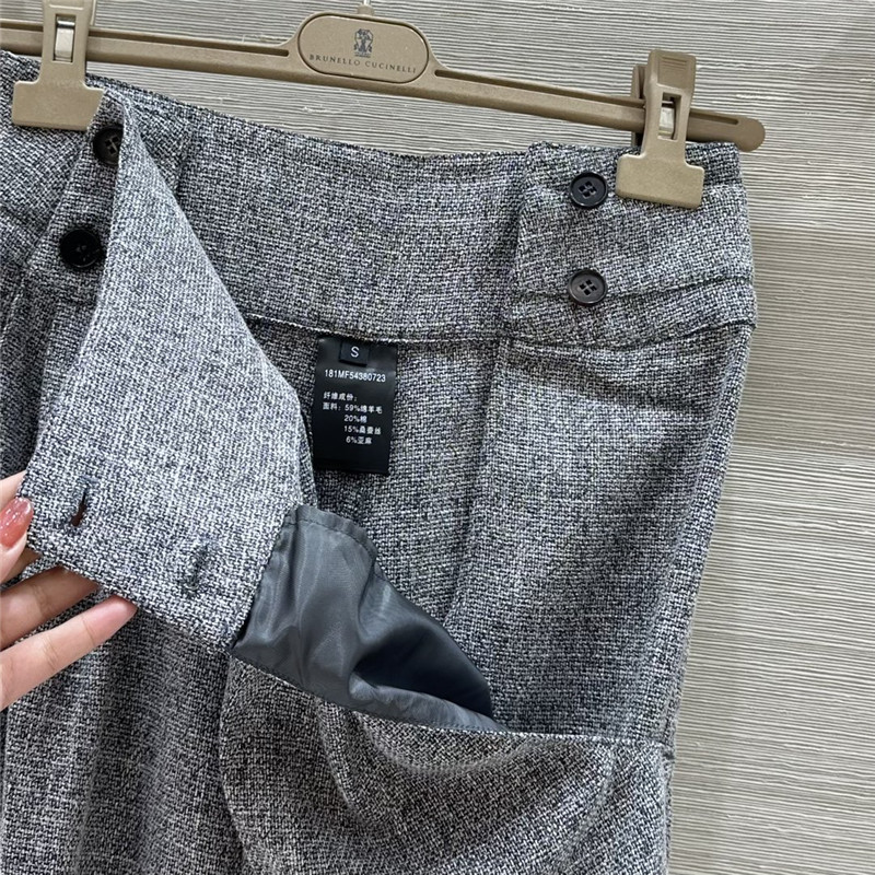 L0r0 P1ana linen blend tapered trousers replica clothing sites