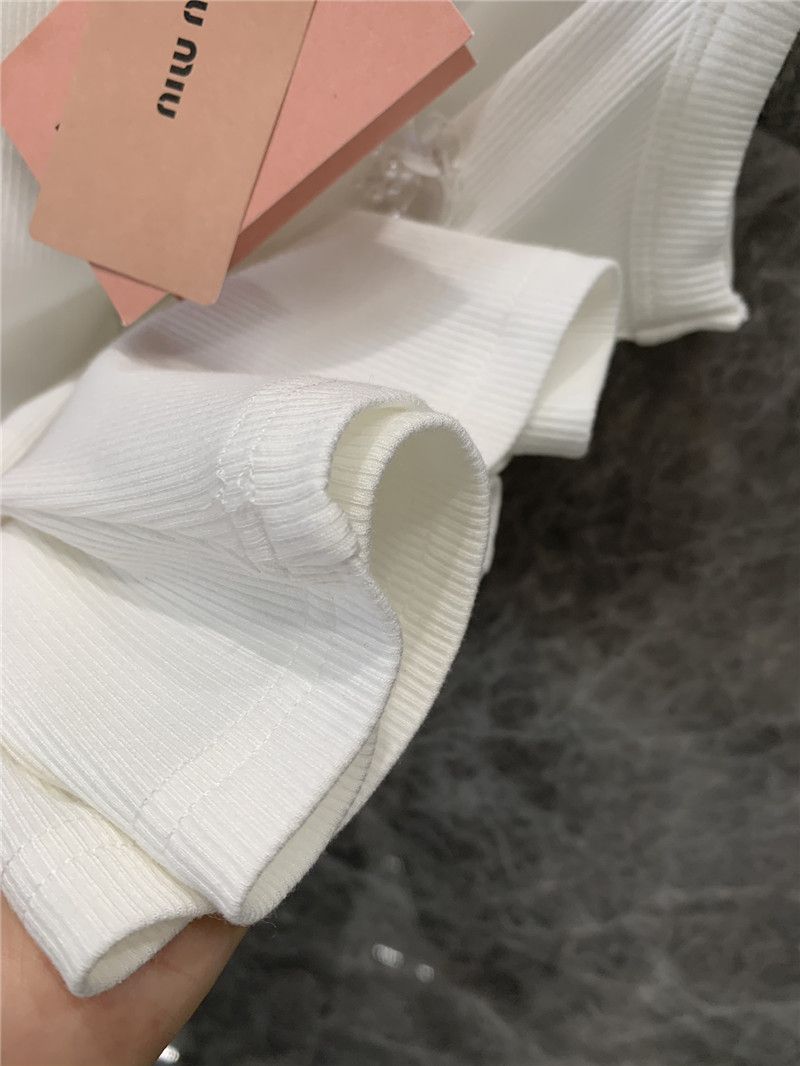 M1um1u beaded flower slim fit vest replicas clothes