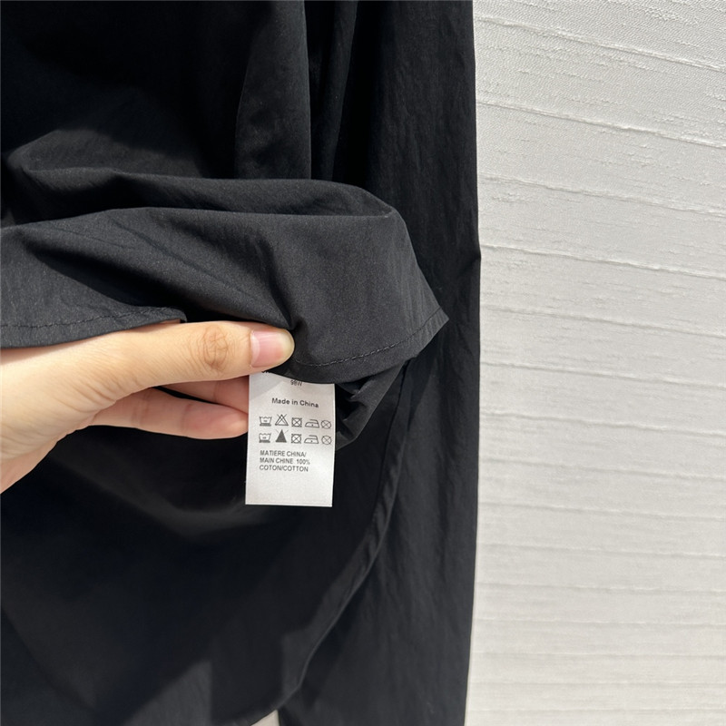 L0ew* lightweight textured cotton poplin shirt replica clothes