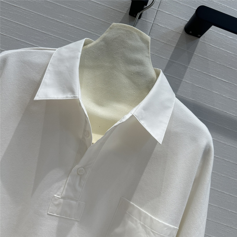 The R0w minimalist white shirt collar sweater replicas clothes