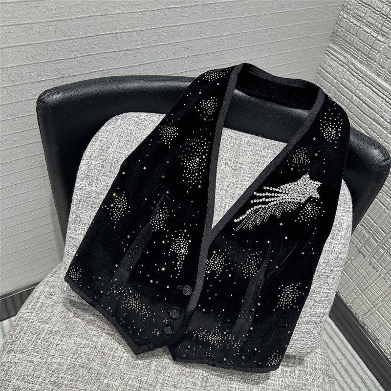 d10r hot D1am0nd velvet halter neck vest replica clothing