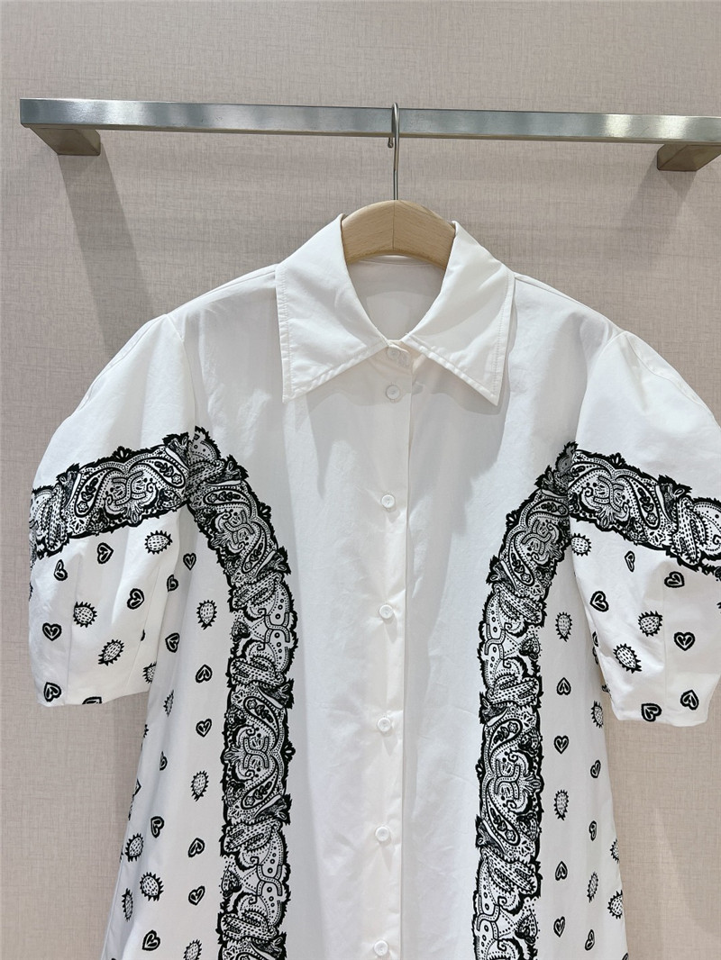 Chloé puff sleeve lapel shirt replica designer clothes