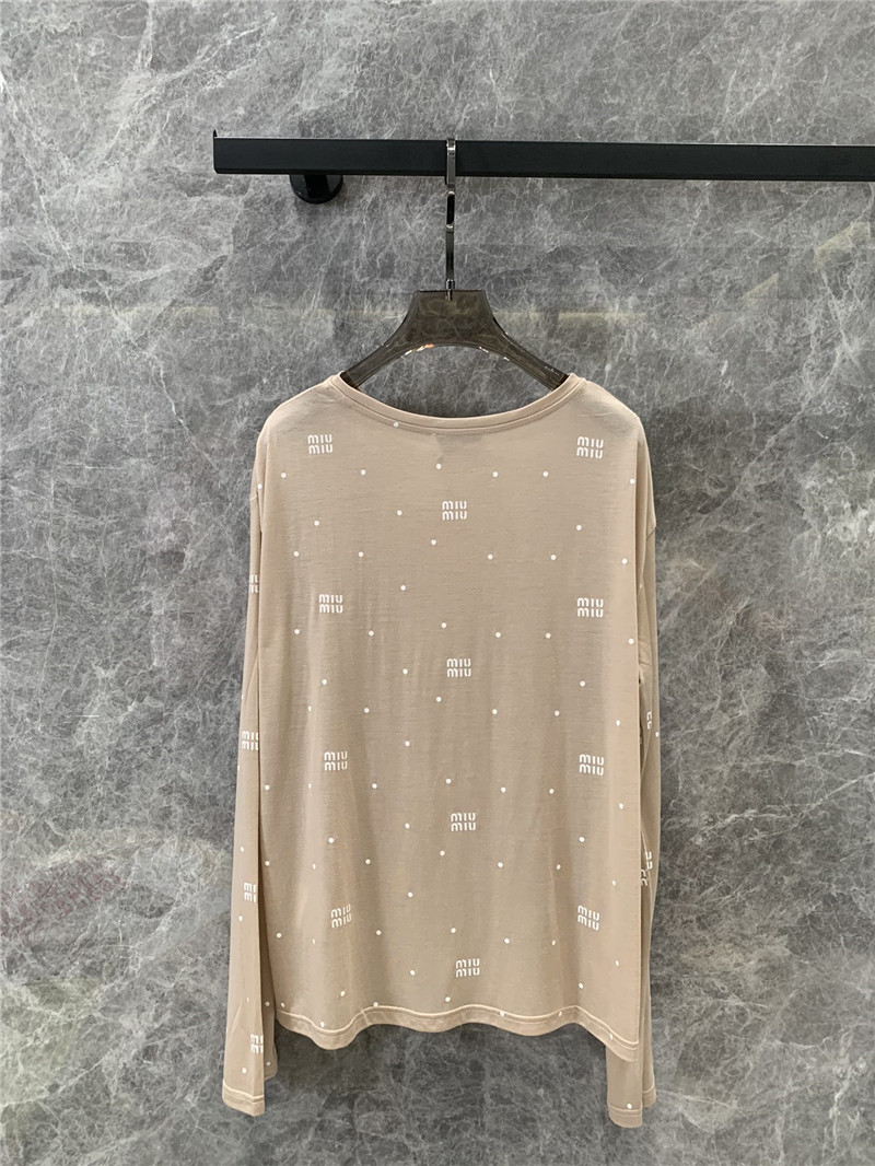 Miu Miu Logo Print Sweater