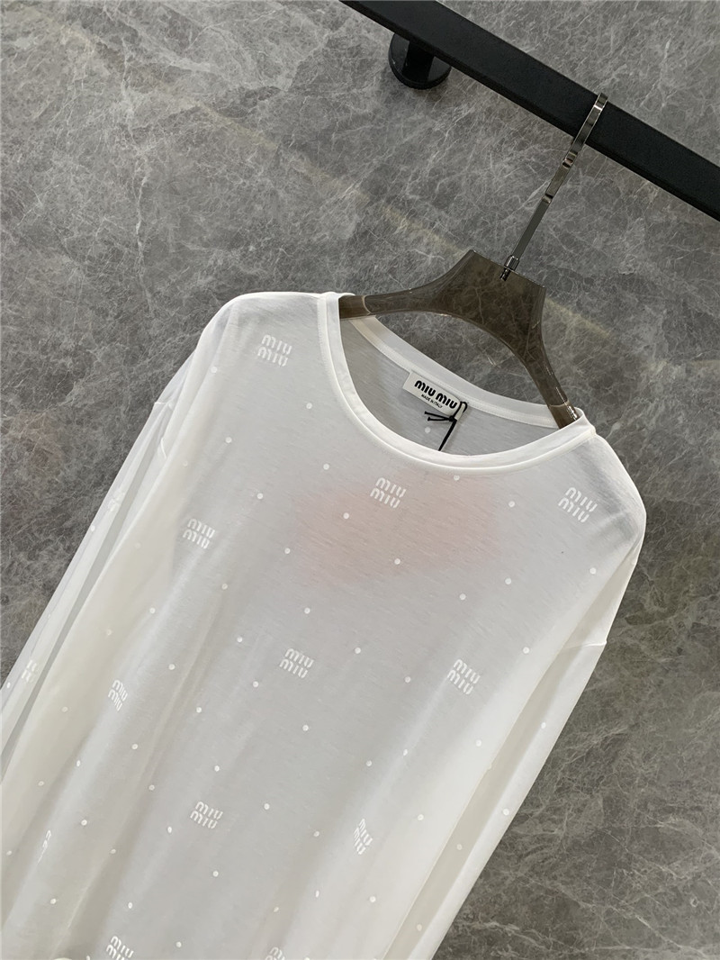 M1um1u base long-sleeved t-shirt replica clothing sites