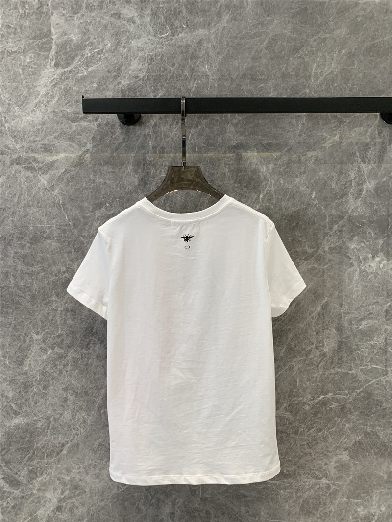 D10r iron tower print round neck short sleeve t-shirt replica clothes